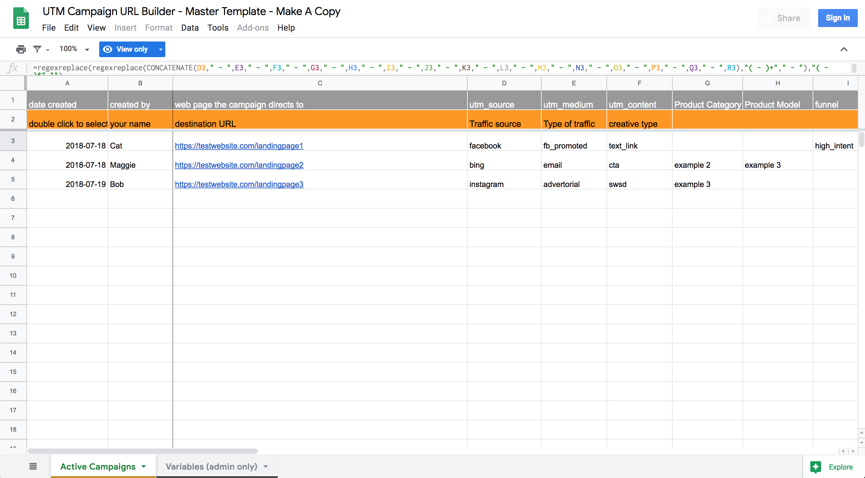 UTM Builder - Chameleon Collective
